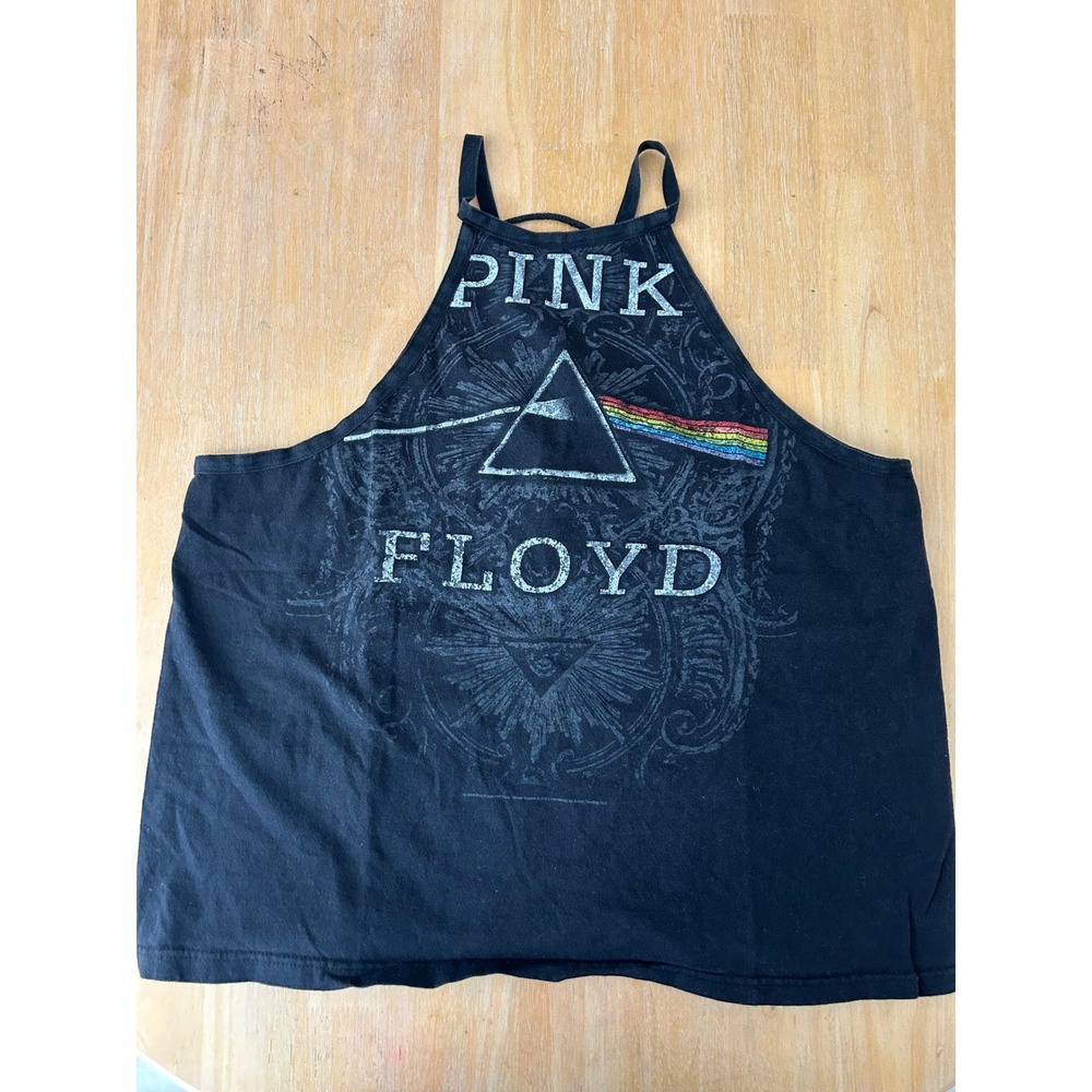 VTG Furst Of A Kind Pink Floyd Graphic Halter Tank Med Y2K 90s Grunge Whimsigoth